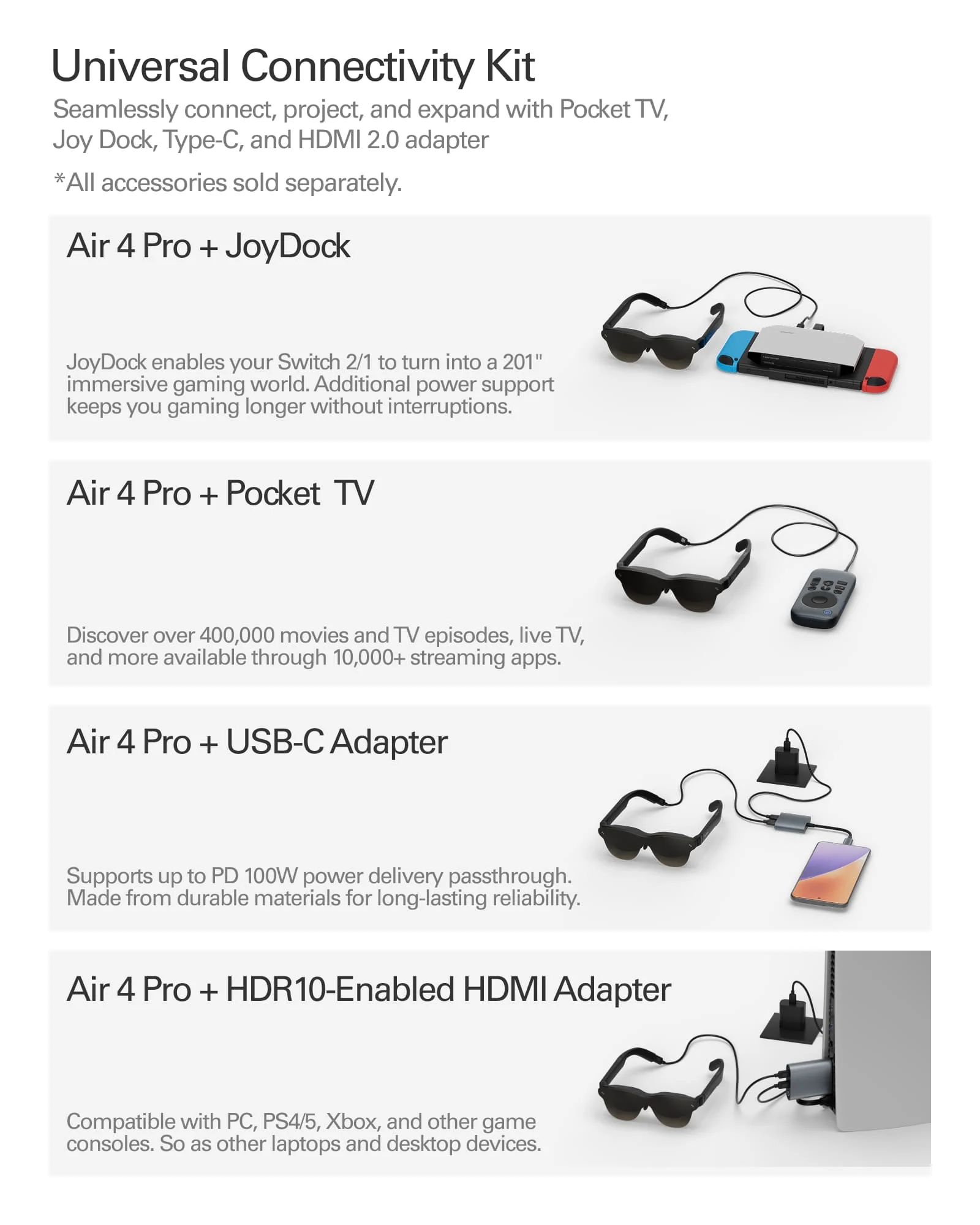 Connect Any Device with Ease: RayNeo Air 4 Pro + HDMI Adapter - Image 7