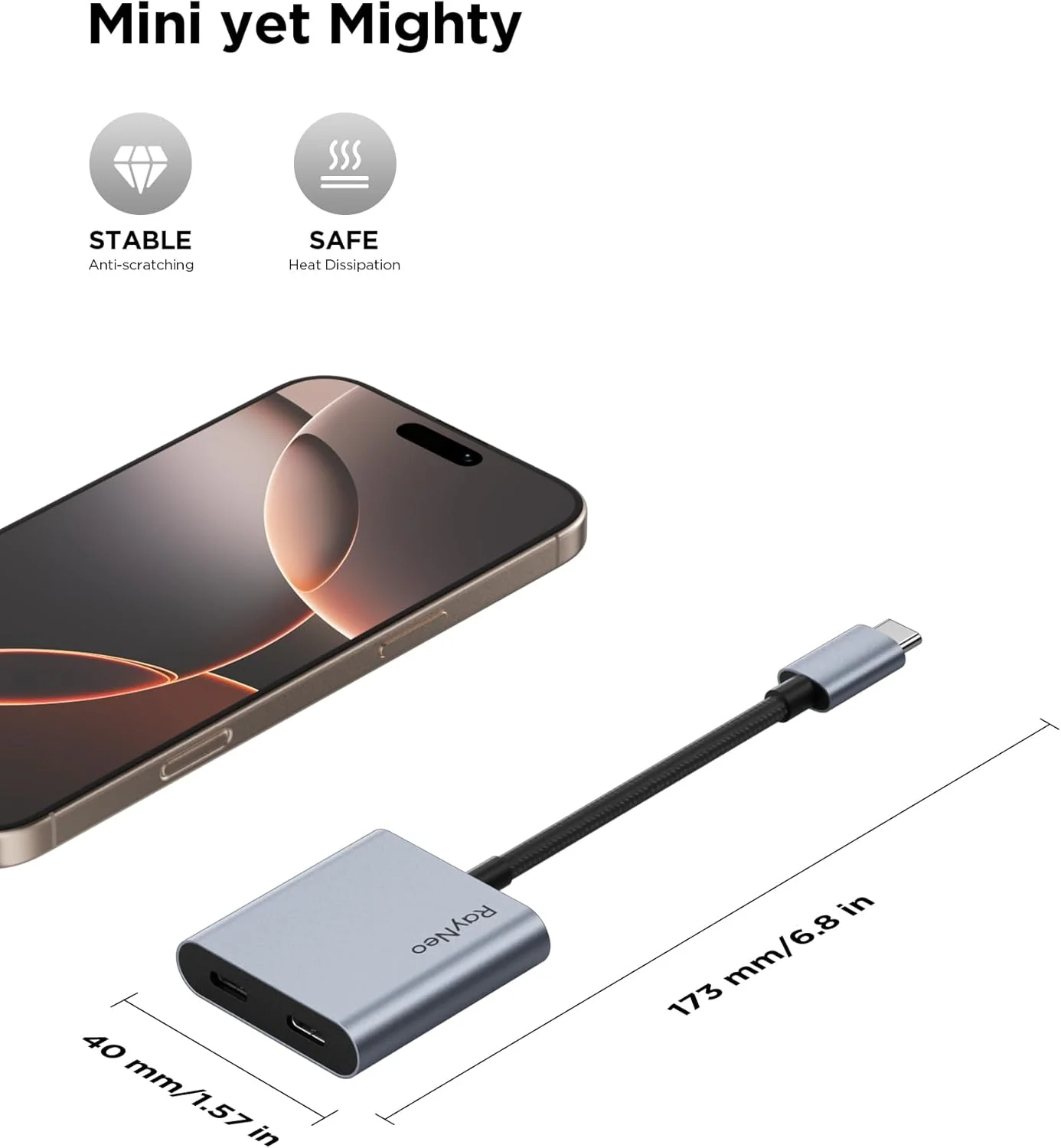 RayNeo USB-C to Glasses Charging Adapter - Image 4